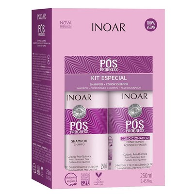INOAR Pos Progress Kit   Post-Treatment Shampoo & Conditioner System (250ml)