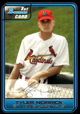 Tyler Norrick 2006 Bowman Draft Picks & Prospects #DP42 Cardinals MLB READ