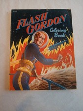 Older Vintage Flash Gordon Cartoon Comic Book Hero - Coloring Book - 80 Unused