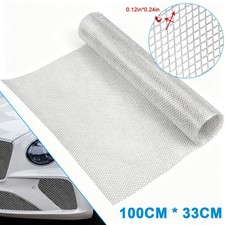 40x13 Silver Car Grill Cover - Aluminum Mesh For Bumperhoodvent Protection 40x13 Silver Car Grill Cover - Aluminum Mesh For Bumperhoodvent Protection