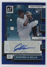 2022 Panini Donruss Monikers Blue 3/49 Dontrelle Willis #MO-DW Auto 2s2
