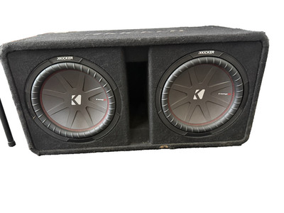 KICKER CAR AUDIO 10'' COMP R DUAL SUBWOOFER ENCLOSURE SUB BOX w/ SUBWOOFERS