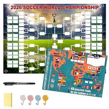 2-in-1 2026 World Cup Schedule Poster & Final Round 48-team Collection Showcase