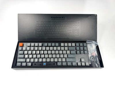 Keychron K1 Wireless Mechanical Keyboard 87-Key White Backlight Blue Switch READ