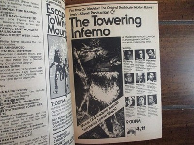 2/16/1980 TV Guide(THE TOWERING  INFERNO/LEE  MERIWETHER/BUDDY EBSEN/NORMAN FELL