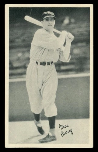 1936 National Chicle Fine Pens R313 Moe Berg Boston Red Sox PR-FR Tear WWII Spy