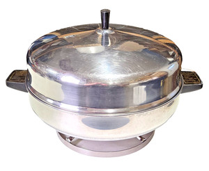 Farberware 12" Electric Fry Pan Skillet Buffet Server Stainless Model 335-A