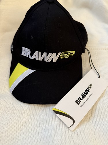 Brawn GP Formel 1 Racing Team Henri Lloyd Mütze Cap weiß verstellbar Vintage 2009 - Bild 1 von 9
