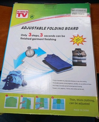 As Seen on TV Adjustable Folding Board Clothes Laundry Organizer Used in Box