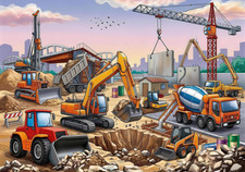 100 Piece Puzzles for Kids Ages 4-6 6-8 8-10, 100 Piece Construction Site Learni