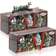 2 Pcs 7.5 Ft Christmas Tree Storage Bag 47 x 15 20 Large Bags with Dual Zipper