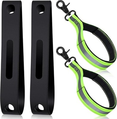 Oudain 4 Piece Firefighter Helmet Glove Safety Strap Bands with Reflective... 