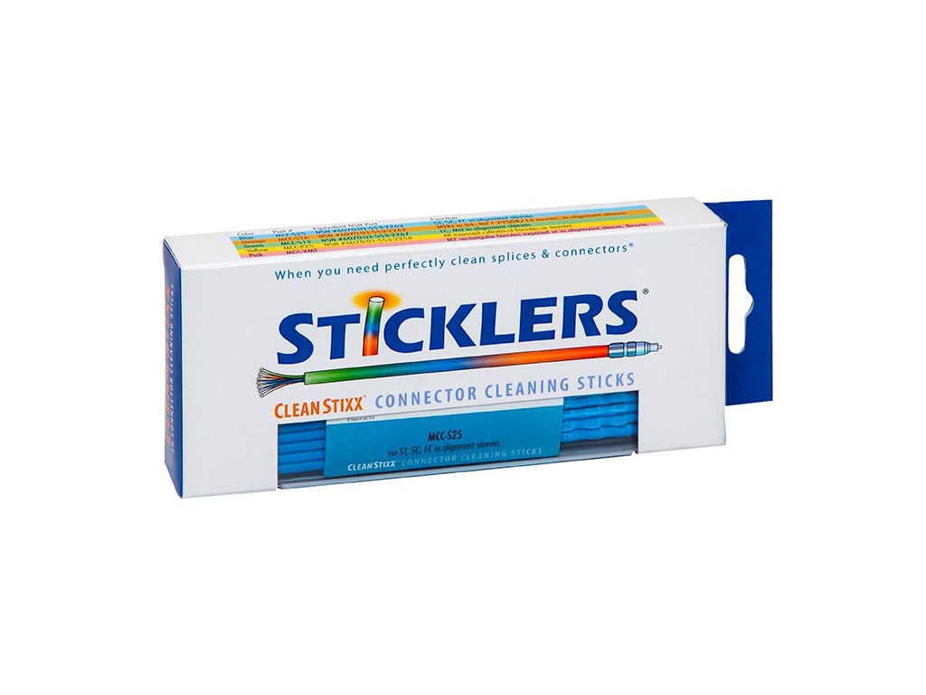 Sticklers MCC-S25 - 2.5mm CleanStixx Fiber Optic Cleaning Sticks