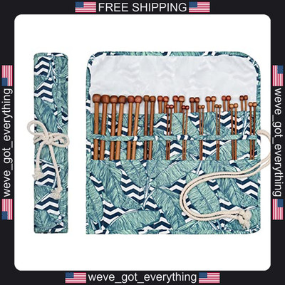 18 Pairs Bamboo Knitting Needles Set for Beginners and Crafting