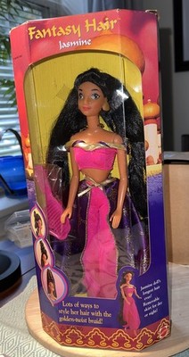 1994 Princess Jasmine Disney Barbie Doll Fantasy Hair Mattel NIB