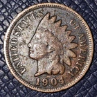 1904 Indian Head Penny/Cent (VG : Grime) : Comb. Shipping