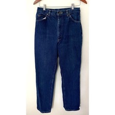 VTG 80s Lee Original Super High-Rise Mom Jeans Relaxed Fit Denim Pants USA 14 M