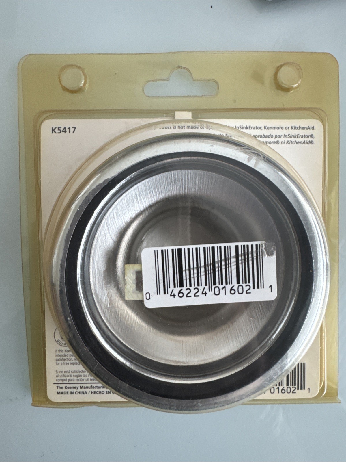 Keeney Garbage Disposal Kit,Polished Chrome Finish Includes Flange Stopper K5417