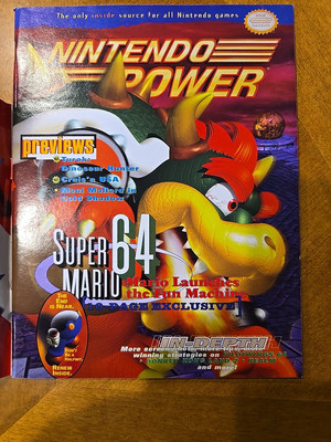 Sept 1996 Nintendo Power Magazine Vol #88 Super Mario 64, Complete Cover AD Flap