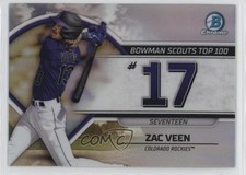2023 Bowman Bowman Scouts Top 100 Zac Veen #BTP-17 0am1