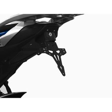 Hashiru Kennzeichenhalter Motorrad Stahl Schwarz Einstellbar 175mm Breite