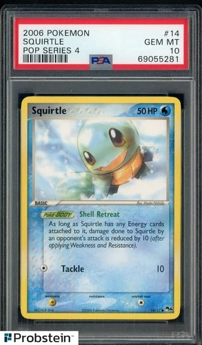 2006 Pokemon Pop Series 4 #14 Squirtle PSA 10 GEM MINT