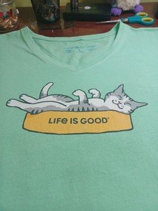 Life is Good Cat Shirt: Style Your Happiness