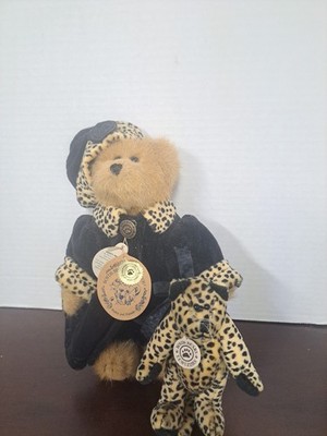 1999 Boyds Bears 20th Anniversay Bailey With TF Fuzzies Leopard 8inch Plush