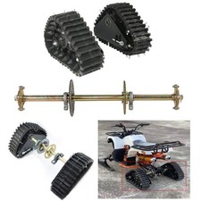 32" Rear Axle ATV Snow Track Sand Wheel Tracks For Go Kart UTV Buggy Lawn Mower