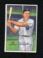 1952 Bowman #177 Gene Woodling New York Yankees VG-EX