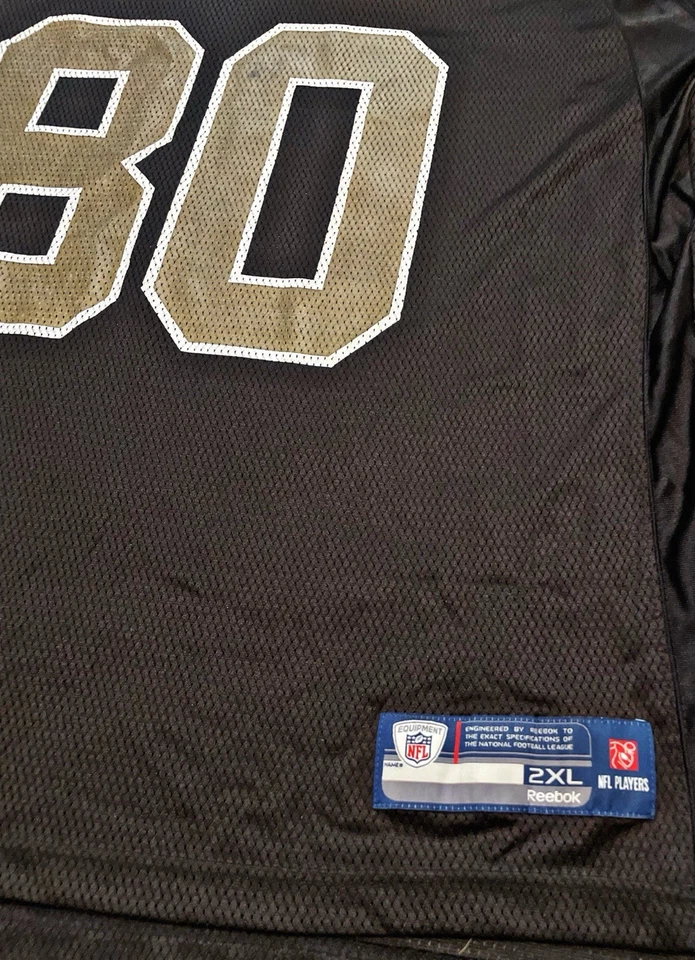 Camiseta Reebok On Field NFL New Orleans Saints Vintage Jimmy Graham #80 Talla 2XL Foto 3 de 4