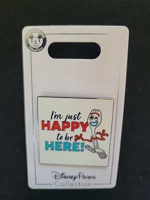 Disney Pixar Toy Story 4 Forky I'm Just Happy To Be Here Pin