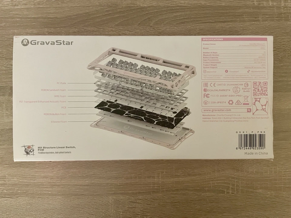 GravaStar Mercury K1 75% Wireless Mechanical Gaming Keyboard, Aluminum Alloy ... - Image 2 of 4