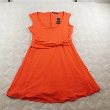 Lauren Ralph Lauren Scoop Neck Jersey Dress Womens 12 Tie Waist Cocktail Attire