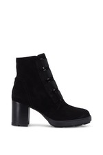 495 Aquatalia Ilisa Weatherproof Black Suede Boots Ankle Booties 9.5