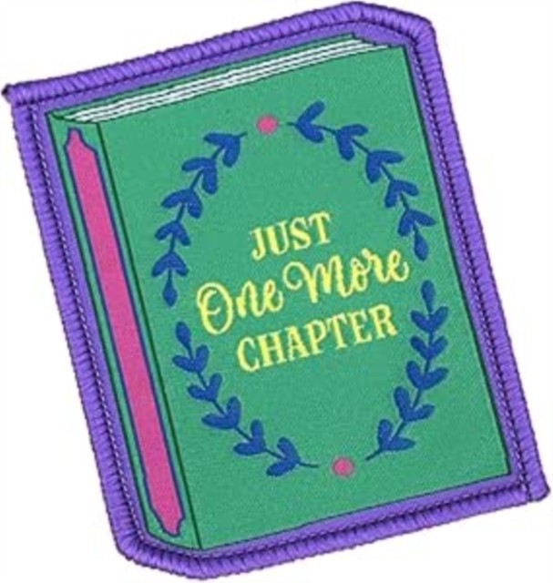 Just One More Chapter Sew On Patch by PAWPRINT FAMILY (General merchandise)