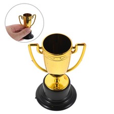 Mini Winner Cup: Miniature Golden Award Trophy Cups Incentives for Dollhouse -