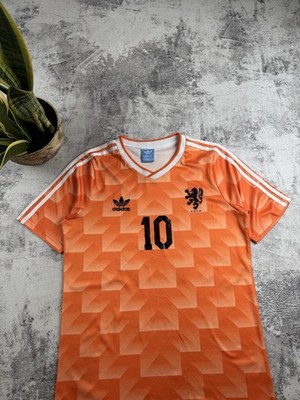 Netherlands Gullit Retro Kit 1988 Adidas Home Soccer Football T