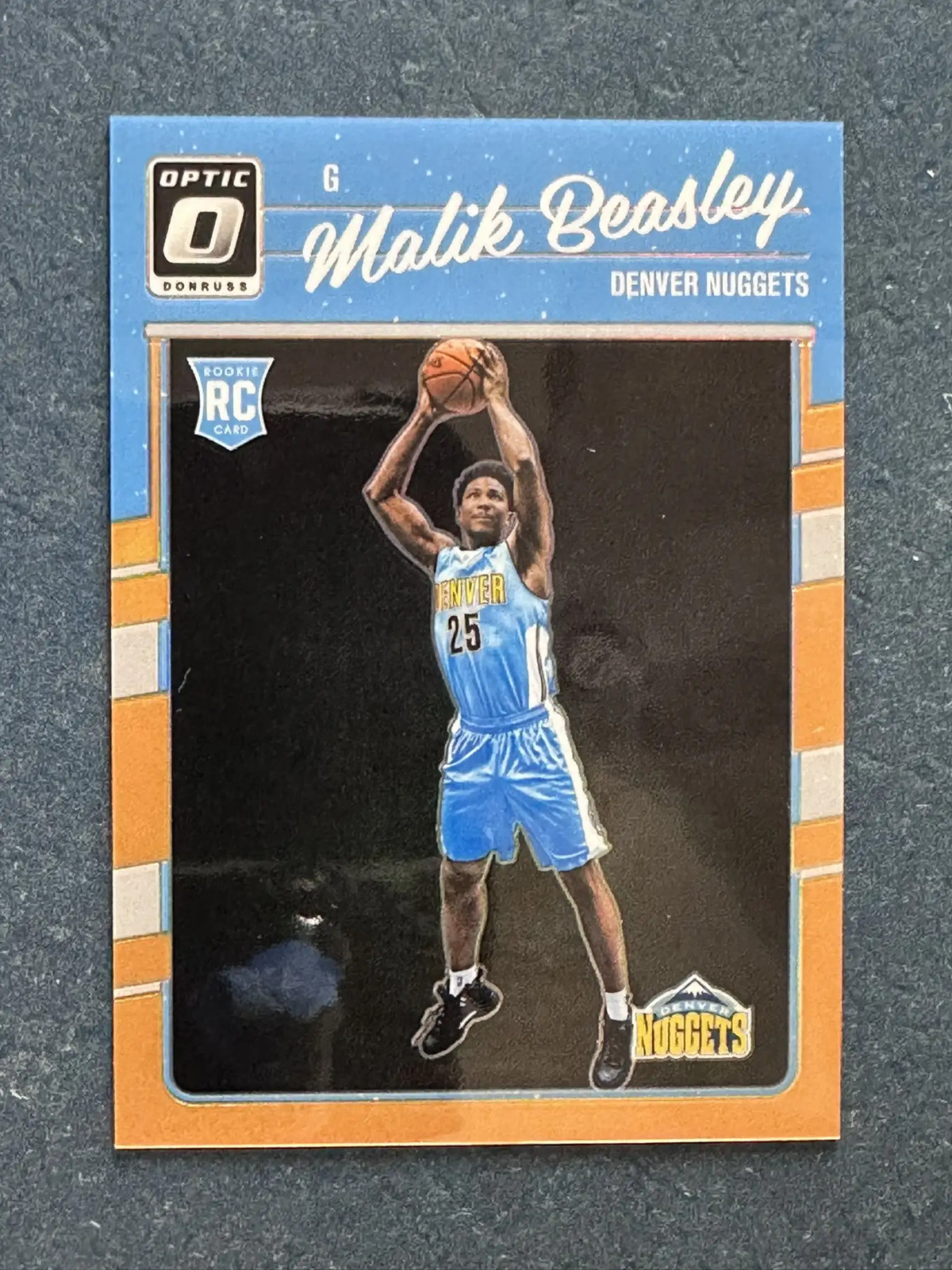 2016-17 Donruss Optic Orange #166 Malik Beasley Nuggets /199 RC