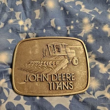 Vintage John Deere Titans Combine Corn Head 1980 BELT BUCKLE
