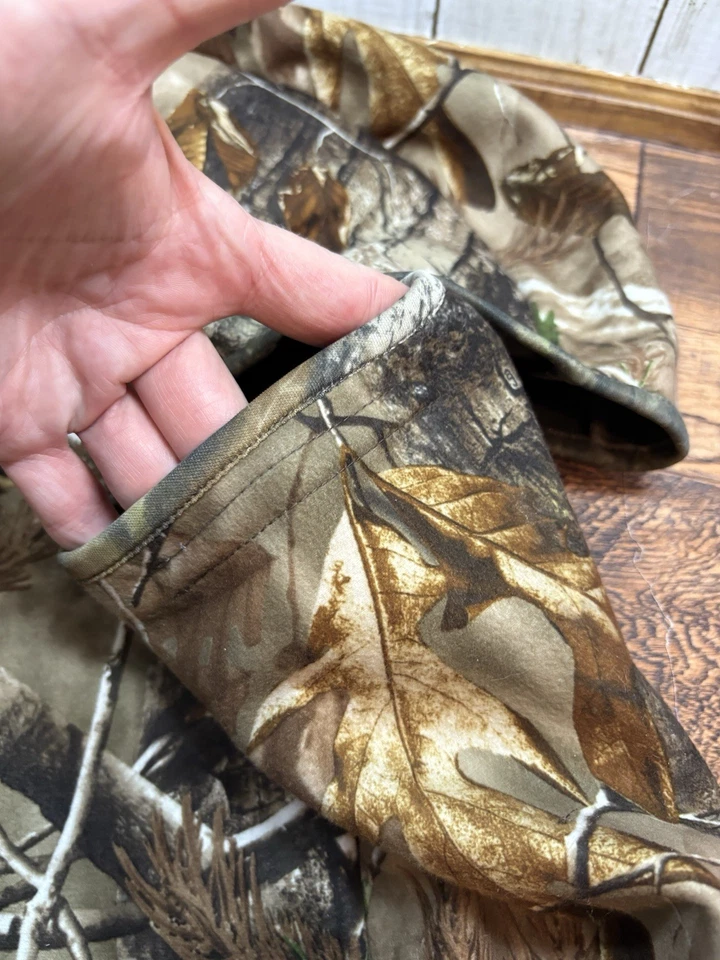 Cabela's Camo Face Mask Hood Balaclava ScentLok Realtree Camouflage Polyester - Image 3 of 4