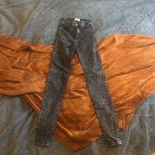 Tally Weijl Rana Jeans, Röhrenjeans, Gr. 32 S, Schwarz, High Waist Skinny