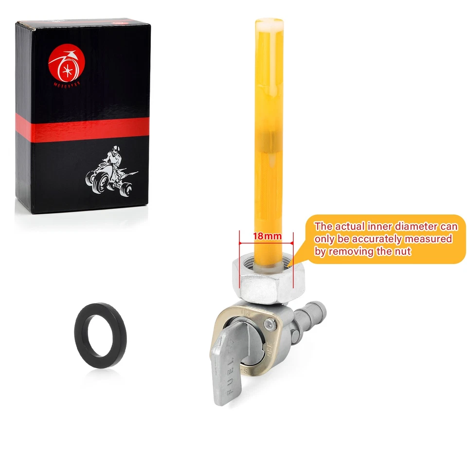 Válvula de combustível Petcock 18mm*1mm para HONDA 1981 CB750F CB750K CB900F 16950-MA4-671 - Imagem 4 de 4