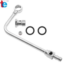 Chrome Steel Fuel Line W 38 Barbed End Inlet Wo Fuel Filter 8126