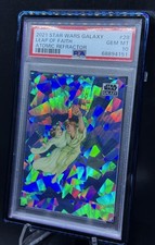 2021 Topps Chrome Star Wars Galaxy #28 Leap of Faith Atomic Refractor 150 PSA 10