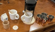 Hape German Pretend Toy Expresso / Keurig Machine With Accessories 