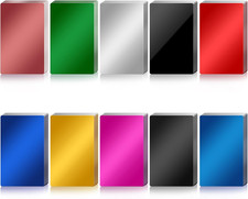 50 Pcs Metal Business Card Blanks Laser Engraving Premium Aluminum Sheet Multipu