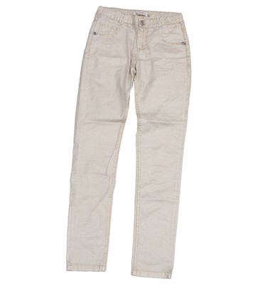 Carbone Stoffhose 5-Pocket-Hose Mädchen Gr. 164 gold schimmer slim verstell.Bund