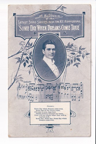Theatre Song Some Day When Dreams Come True