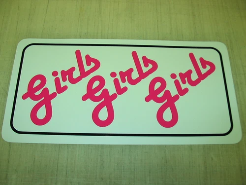 GIRLS Metal Sign 4 Dance Club Mens Man Cave Bar Beer Womens Vintage Style Ladies